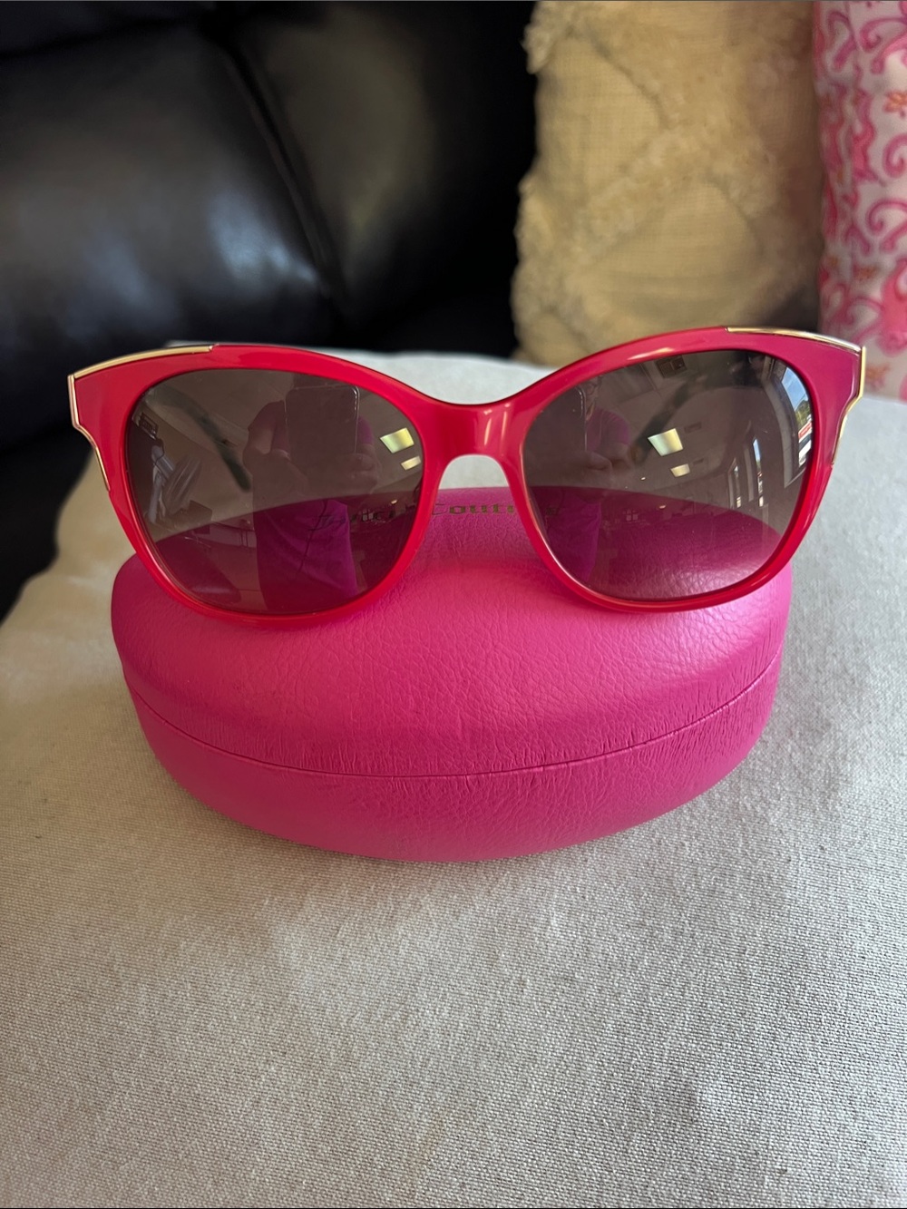Juicy Couture Hot Pink Cat-Eye Sunglasses